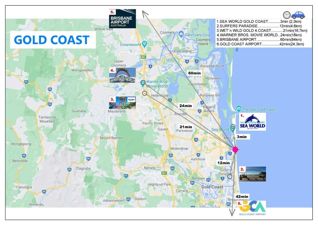 Beachside/ Paradise Best Views Gold Coast Bagian luar foto